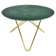 Tavolo Big O in marmo e ottone Greene & Greene & Greene di OxDenmarq