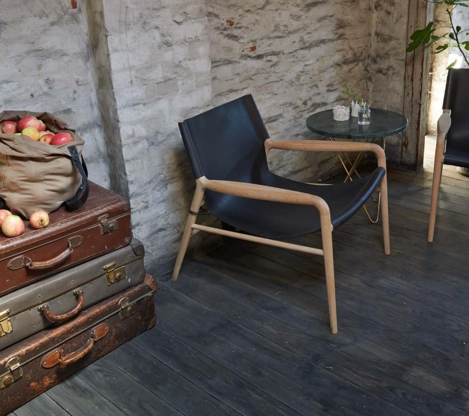 Danese Mini tavolo alto in marmo e ottone Greene & Greene & Greene di OxDenmarq in vendita