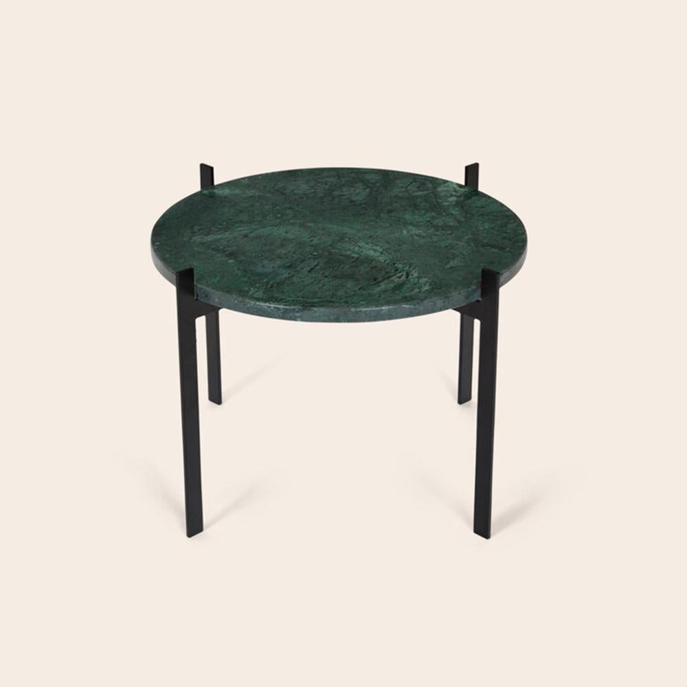Green indio marble single deck table by OxDenmarq
Dimensions: D 57 x W 57 x H 38 cm
Materials: Steel, Green Indio Marble
Also Available: Different top options available.

OX DENMARQ is a Danish design brand aspiring to make beautiful handmade
