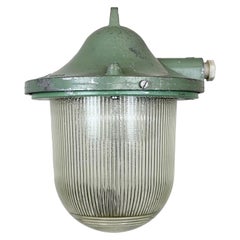 Lampe de seau industriel vert de Polam Gdansk, années 1960