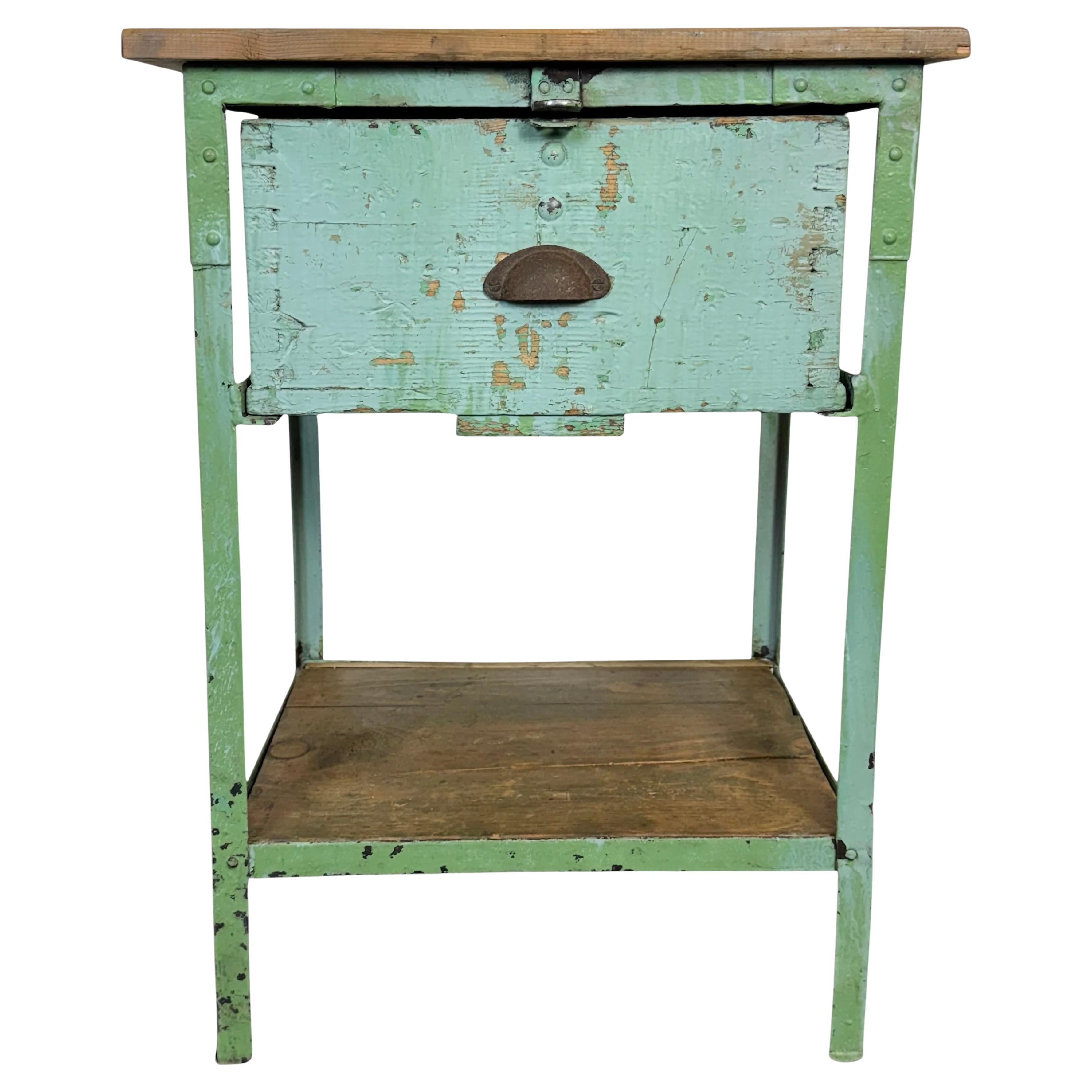 Cassettiera industriale in ferro Greene & Greene, anni '50