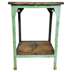 Tavolo industriale in ferro Greene & Greene, anni '50
