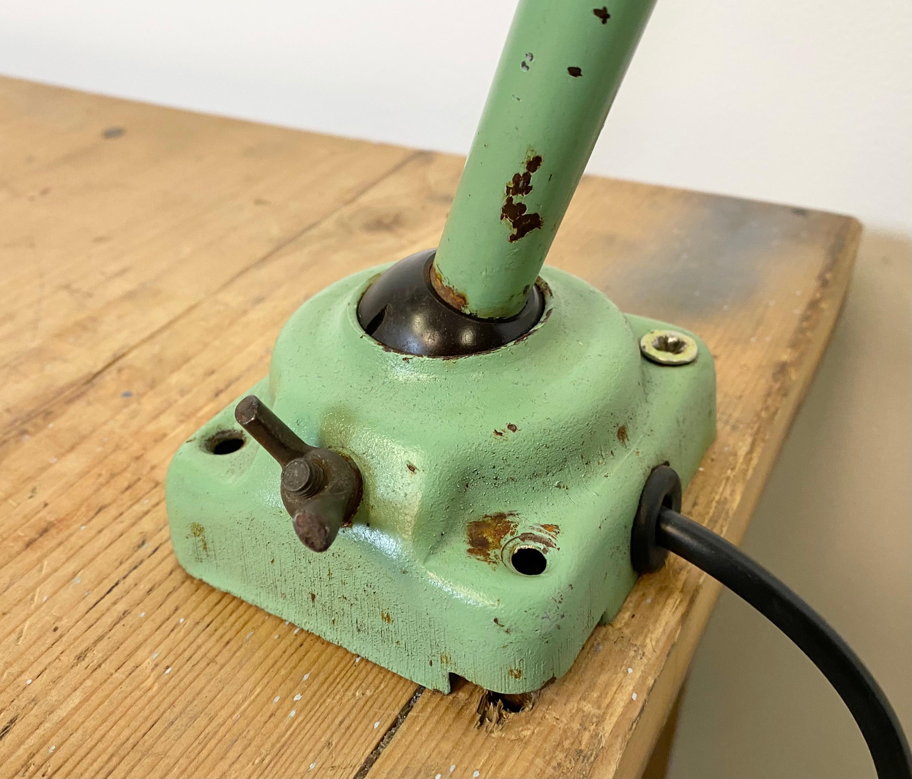 Green Industrial Table Lamp, 1960s 2