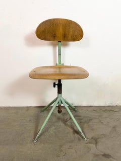 Green Industrial Workshop Chair, 1950s