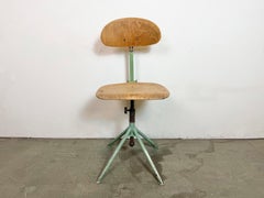Green Industrial Workshop Chair, 1950s