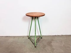 Green Industrial Workshop Stool, 1960s