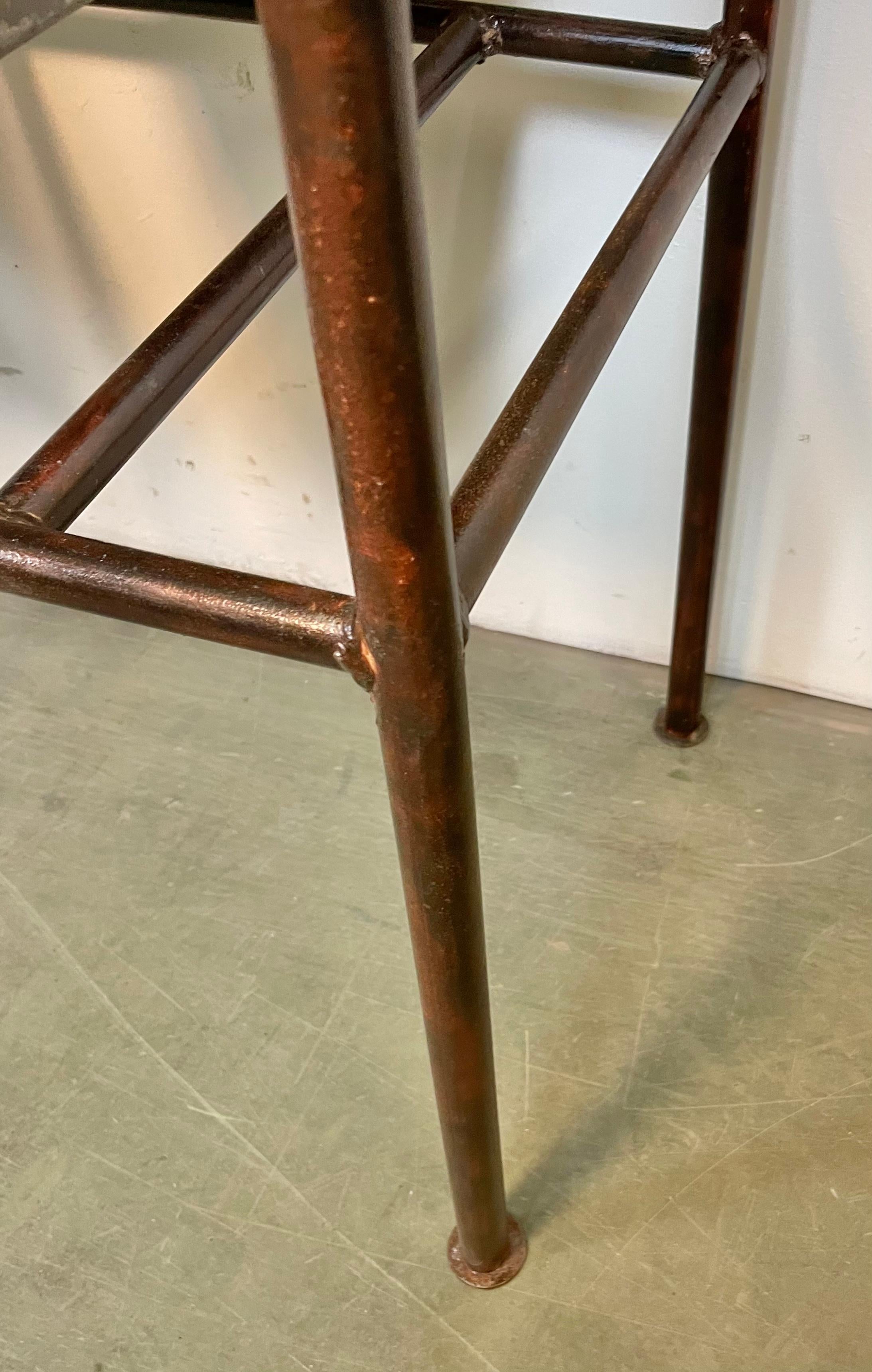 Industrial Worktable with Two Iron Drawers, 1960s For Sale 7