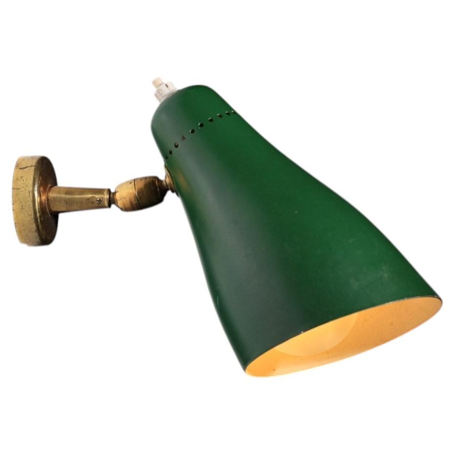 Green Italian 1960s Arredoluce Wall Sconce - J408