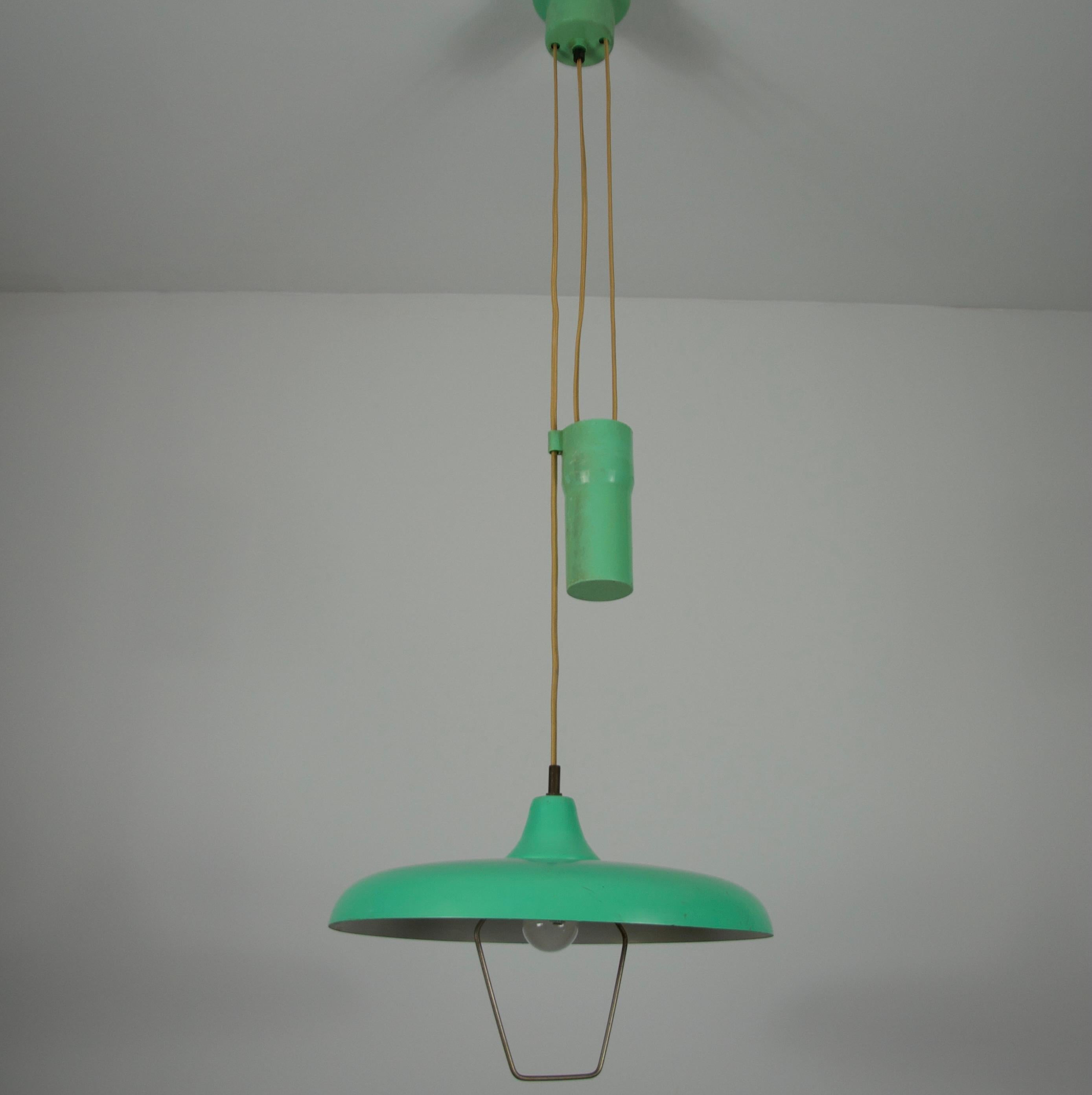 Lampada a sospensione a contrappeso Greene & Greene, anni '50 in vendita 3