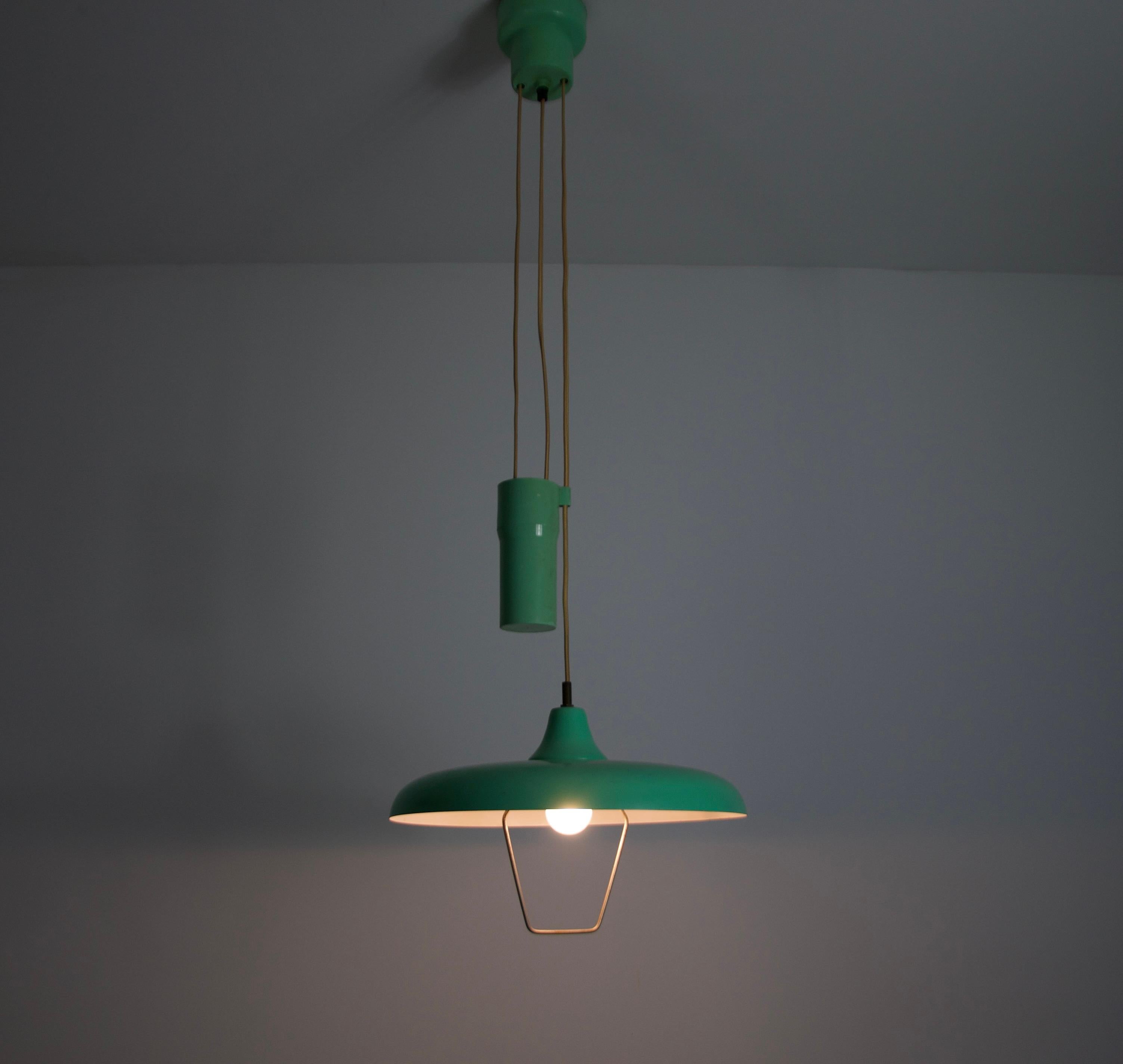 Lampada a sospensione a contrappeso Greene & Greene, anni '50 in vendita 8