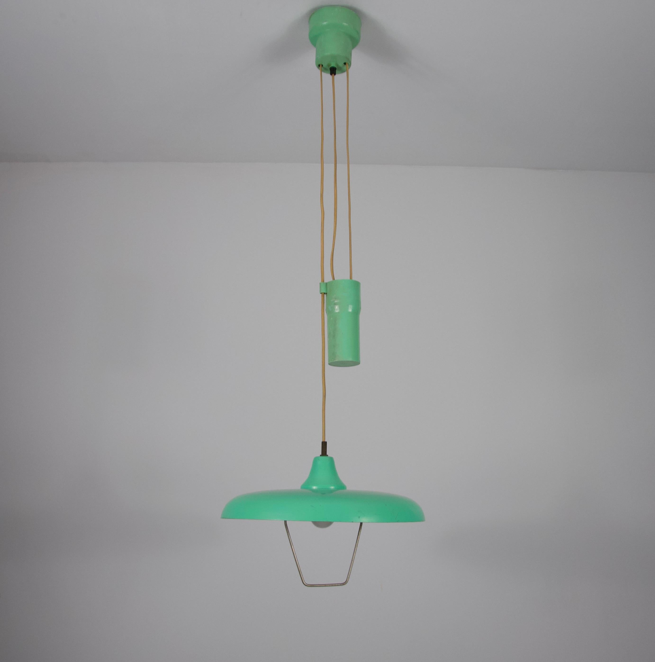 Mid-Century moderno Lampada a sospensione a contrappeso Greene & Greene, anni '50 in vendita
