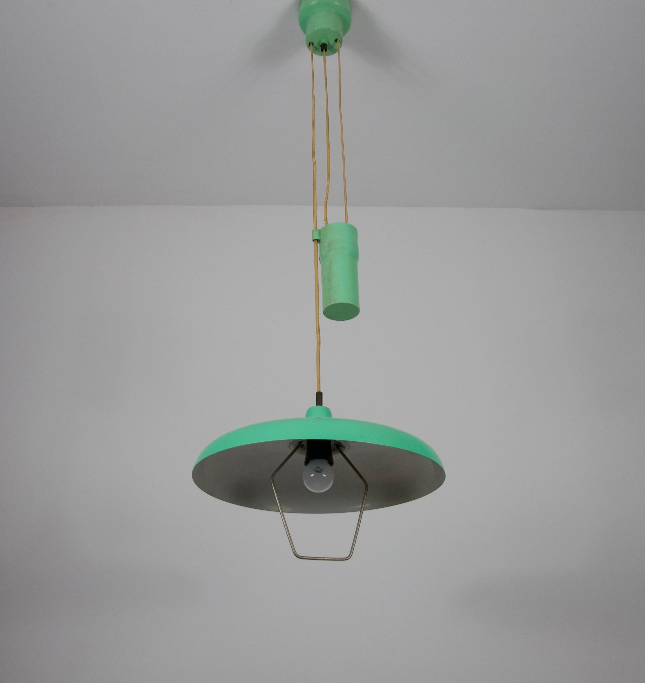 Metà XX secolo Lampada a sospensione a contrappeso Greene & Greene, anni '50 in vendita