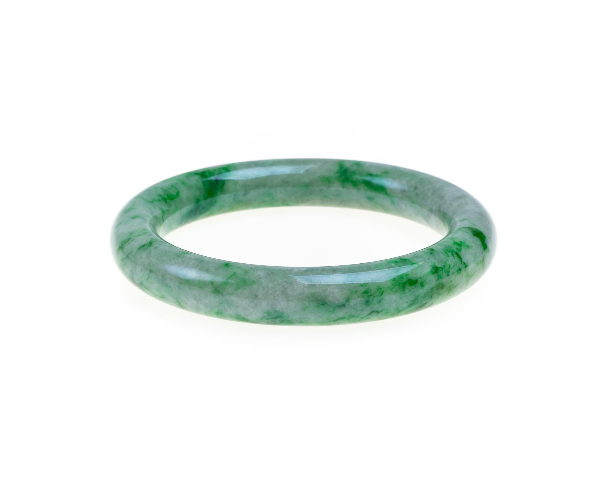 jade bangle with certificate