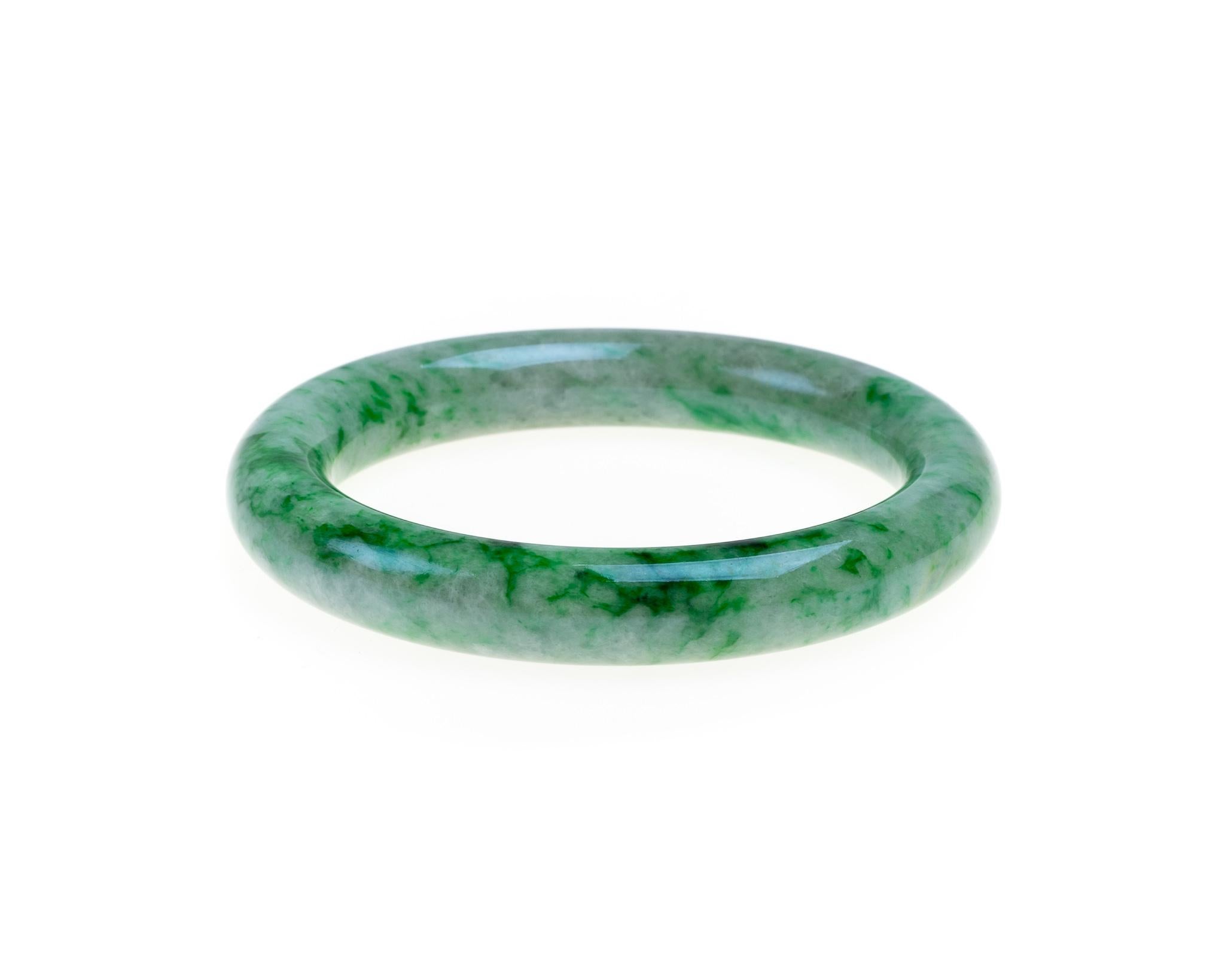 jade bangle with certificate