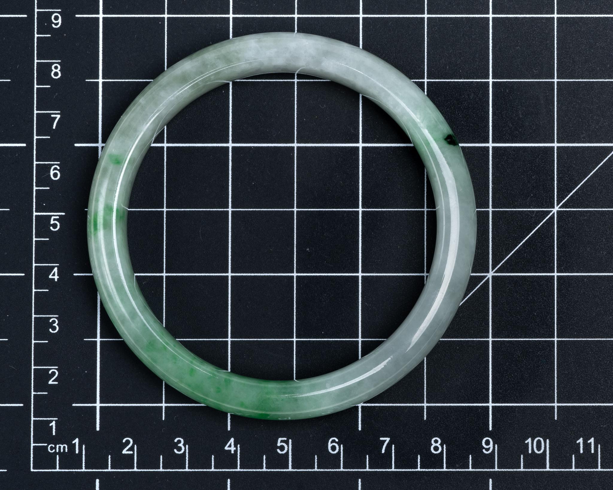Green Jadeite Jade Bangle, Certified Untreated In New Condition For Sale In San Francisco, CA
