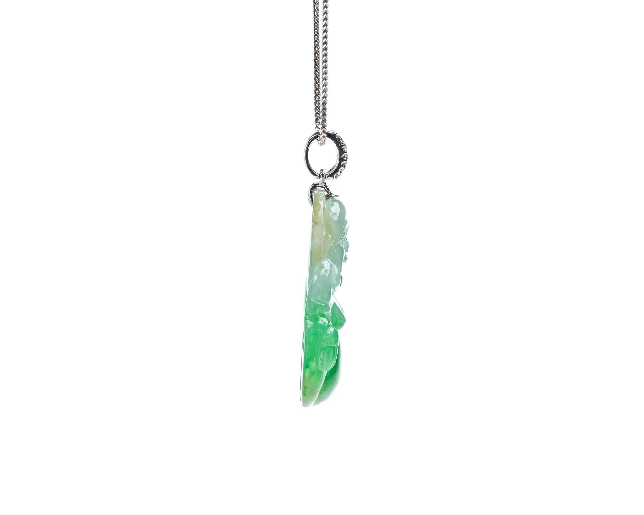 collier jade bouddha