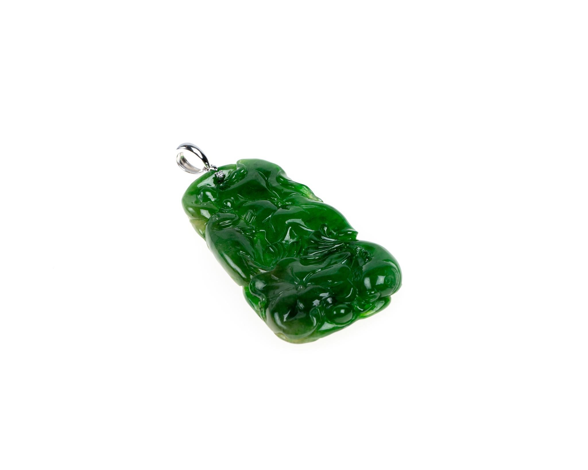 fish jade pendant