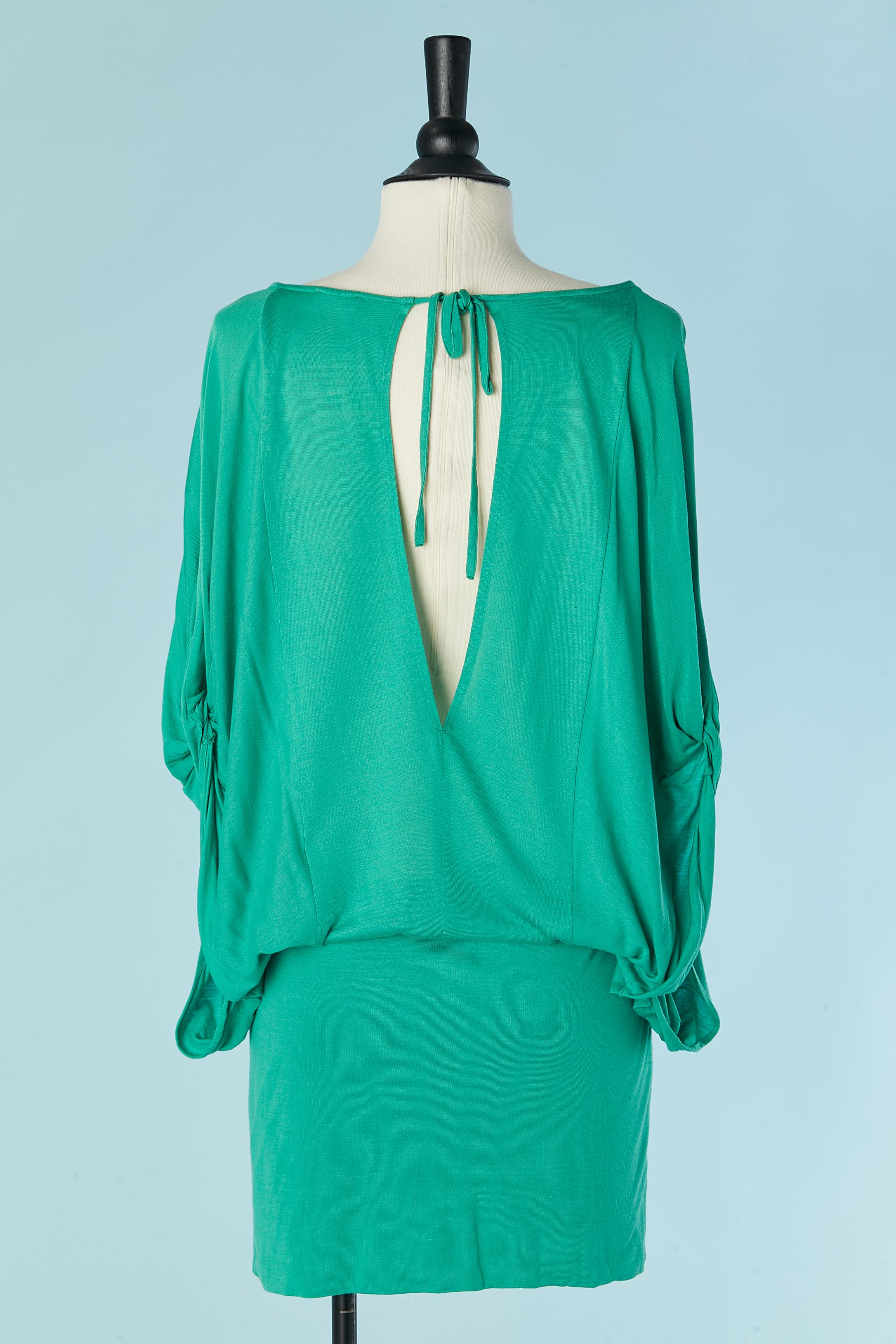Green jersey dress LA PERLA For Sale 1