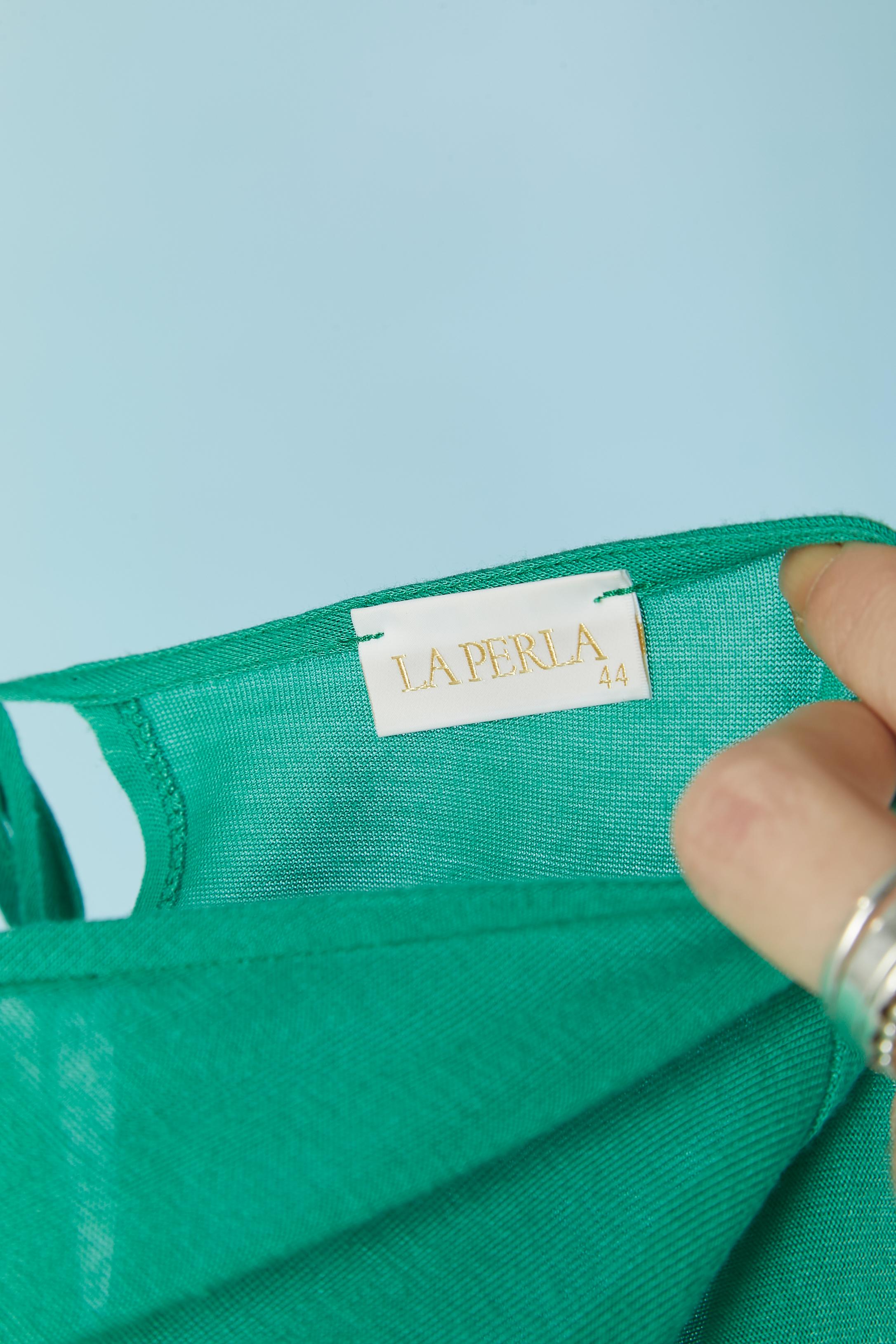 Green jersey dress LA PERLA For Sale 2
