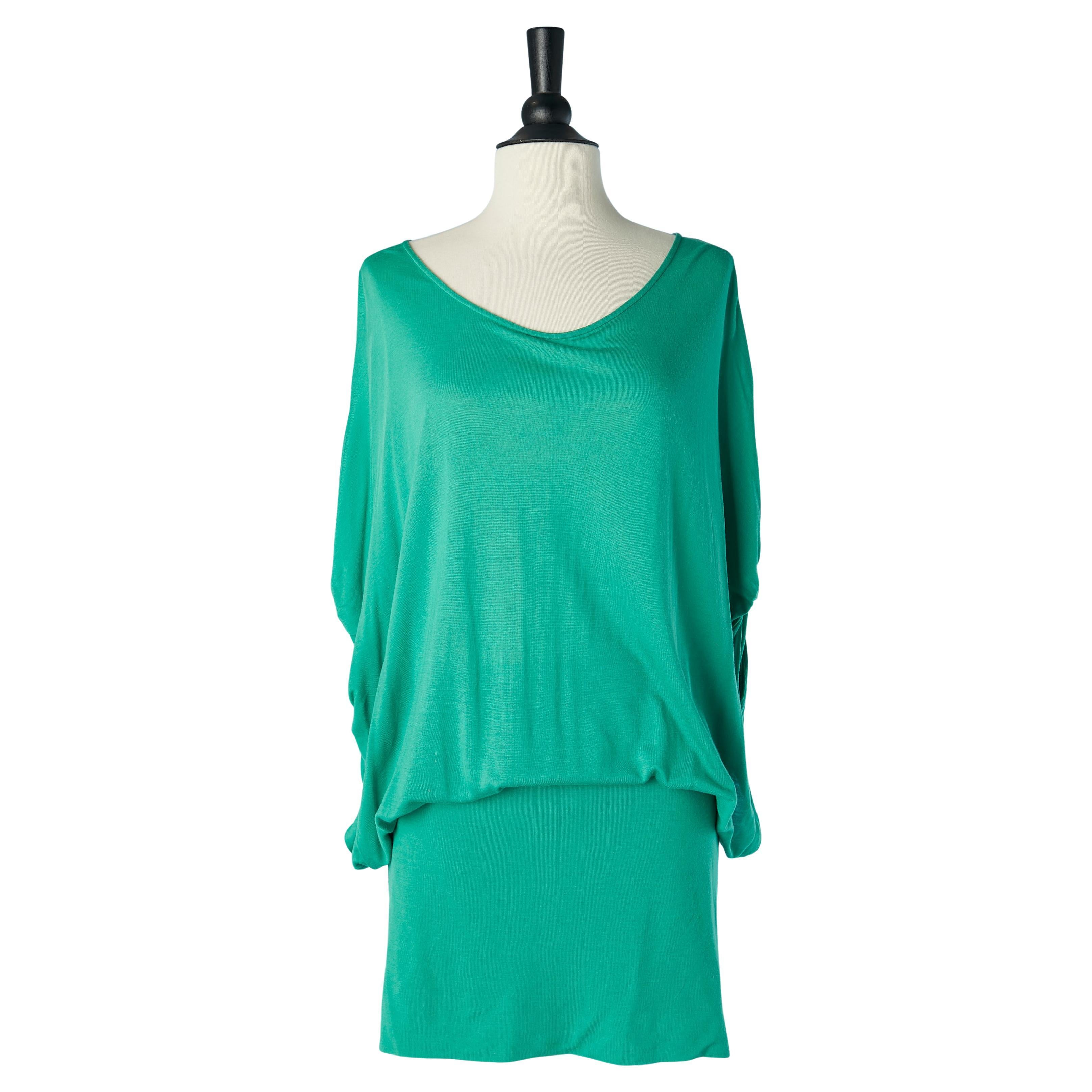 Green jersey dress LA PERLA For Sale