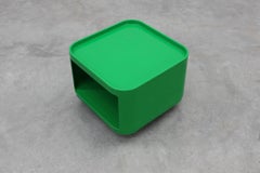 Green Kartell storage unit Model 4970 by Anna Castelli Ferrieri, Italy 1970s