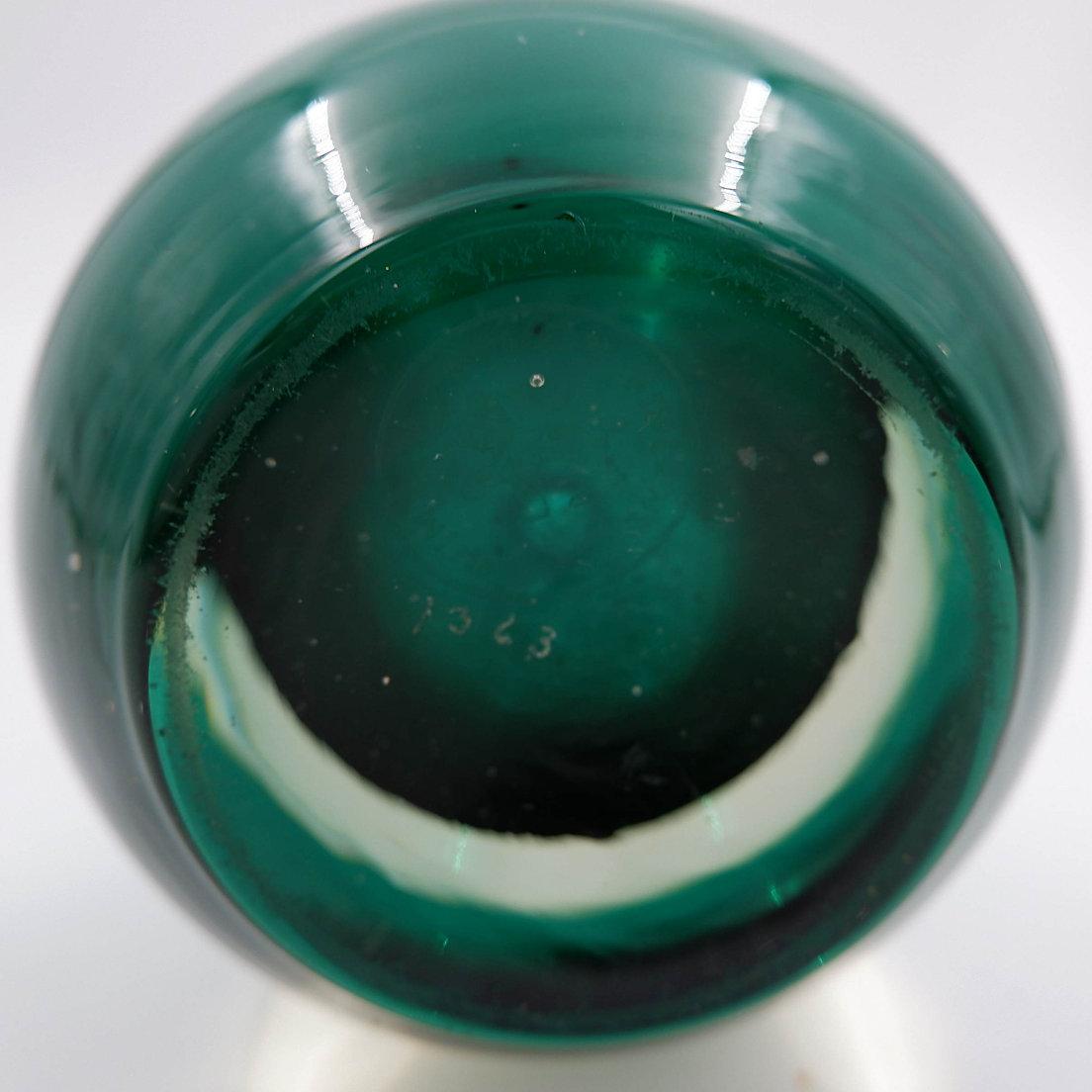 Finlandese Vaso Kolben verde di Tamara Aladin Riihimaki per Riihimaen Lasi Oy, Finlandia in vendita