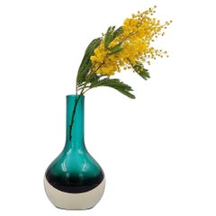 Green Kolben vase by Tamara Aladin Riihimaki for Riihimaen Lasi Oy, Finland