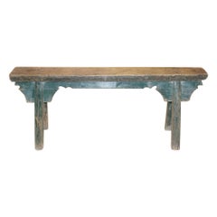 Antique Green Kung Fu Bench