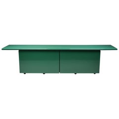 Vintage Green Lacquer Credenza by Giotto Stoppino for Acerbis