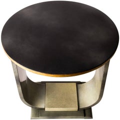 Green Lacquered Art Deco Side Table, Italy, circa 1930 Green Lacquered Art Deco Side Table, Italy, circa 1930