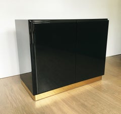 Green Lacquered Cabinets or Nightstands by Milo Baughman for Thayer Coggin