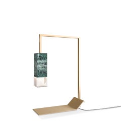 Green Marble Table Lamp by Formaminima