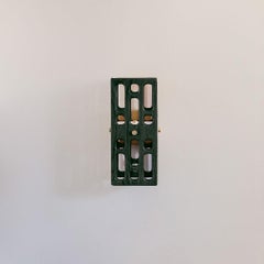 Green Latticework Wood Sconce, Small, Celosía Collection