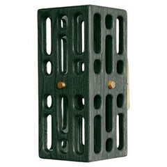 Applique in legno verde a reticolo, piccola, Collection'S