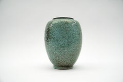 Green Lava Studio Ceramic Vase by Wilhelm & Elly Kuch, 1960s, Germany