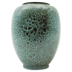 Vintage Green Lava Studio Ceramic Vase by Wilhelm & Elly Kuch, 1960s, Germany