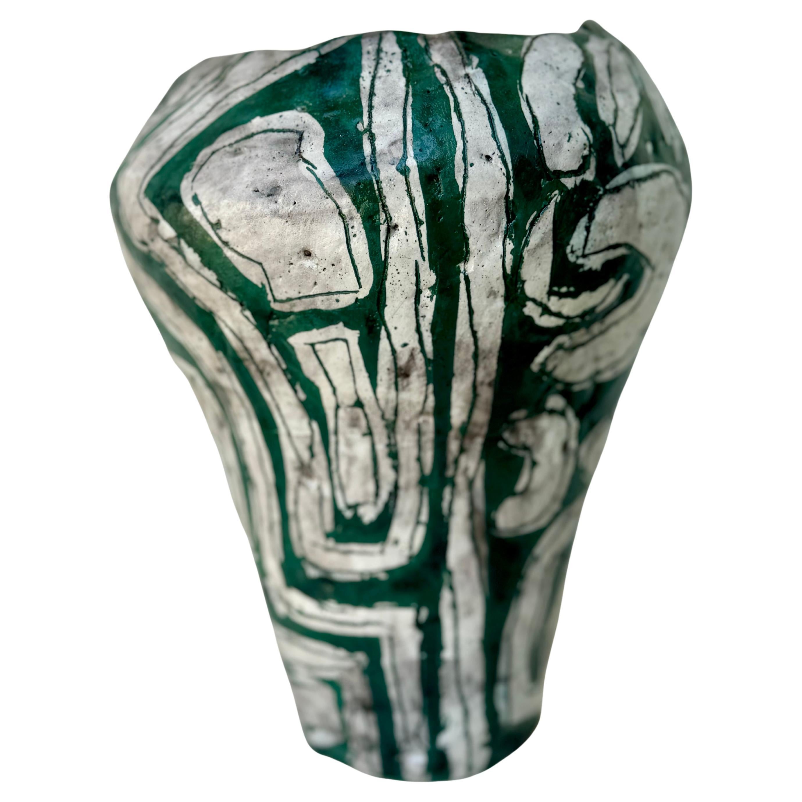 Vaso di lava verde 1