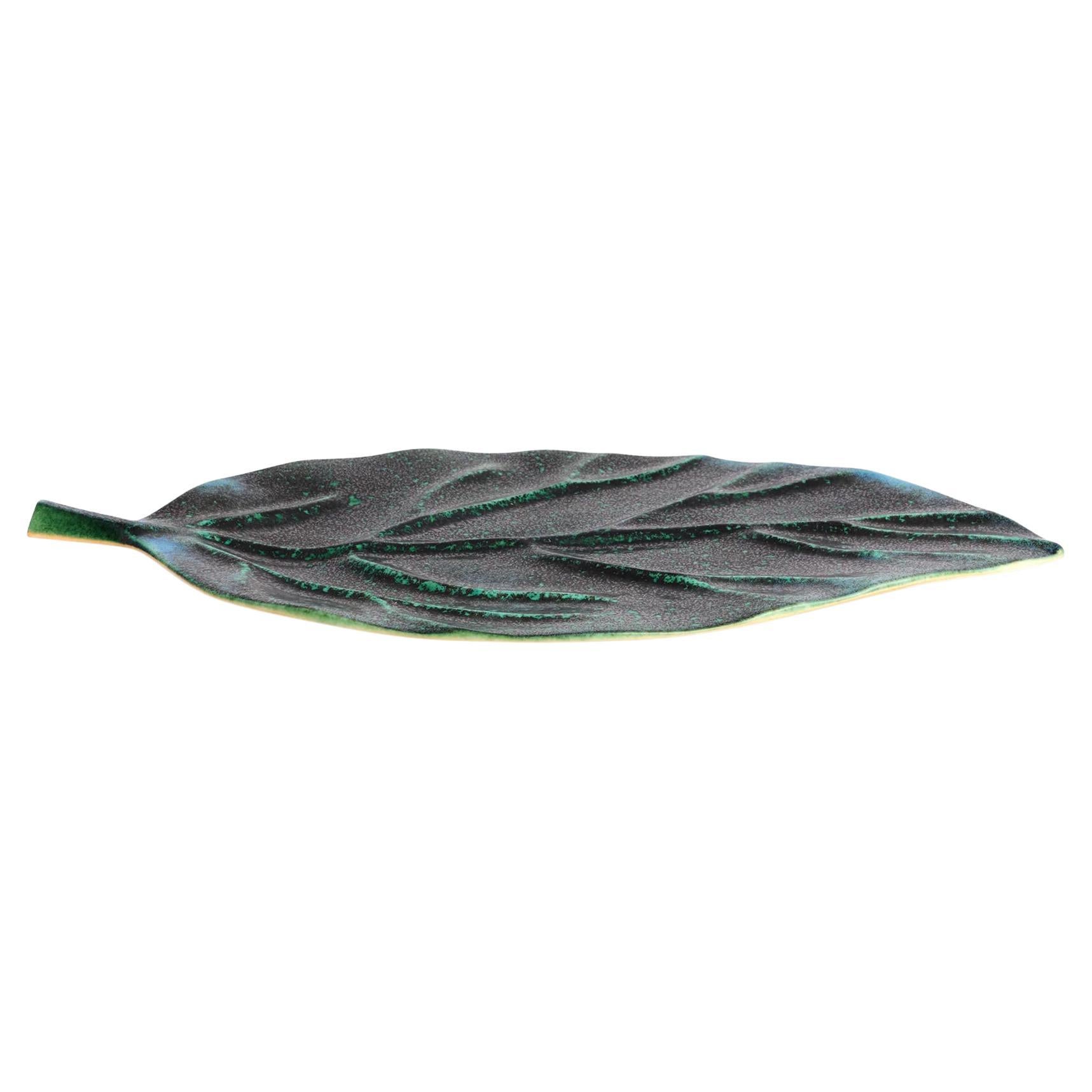 Green Leaf Large Tray