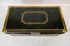 Green Leather Camphorwood Studded Trunk