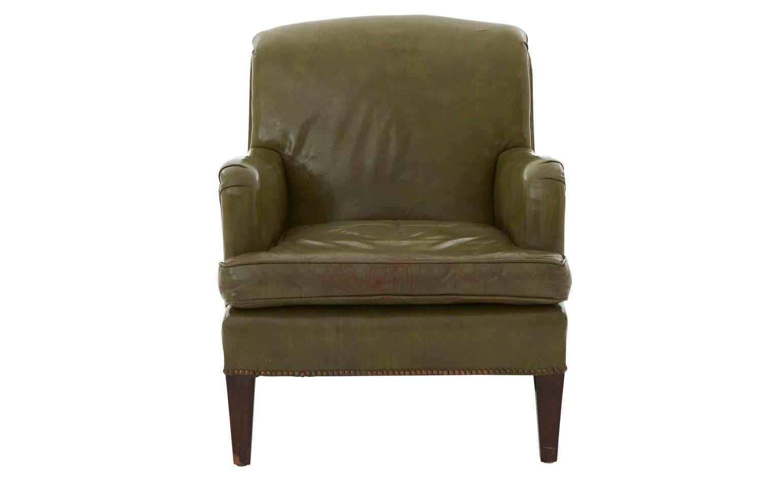green leather chairs for sale