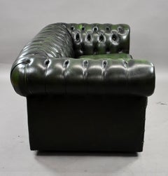 Green Leather Chesterfield