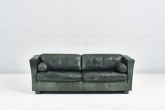 Green Leather Lotus Sofa by Andree Putman for De sede, 1990