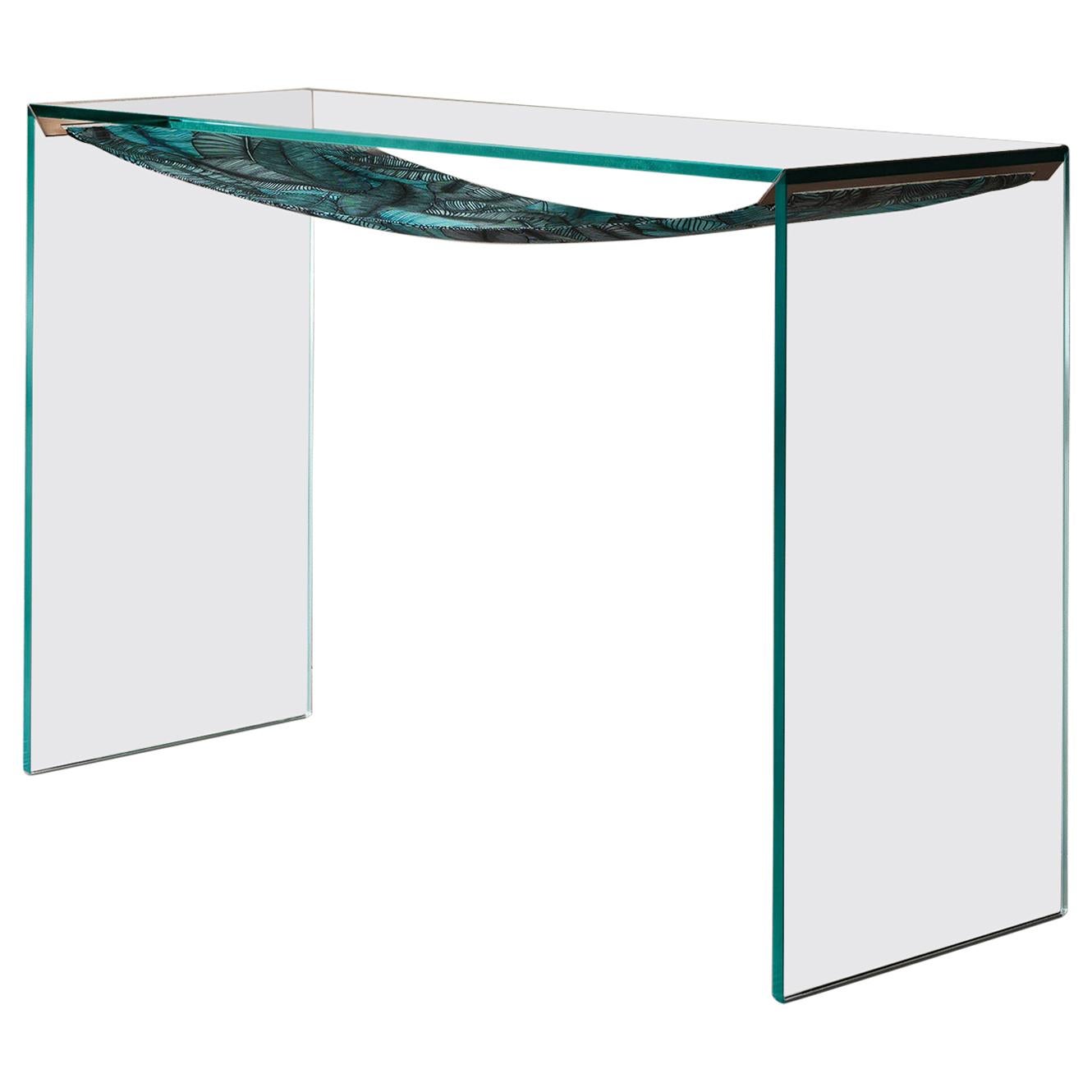 Green Leaves Console Table