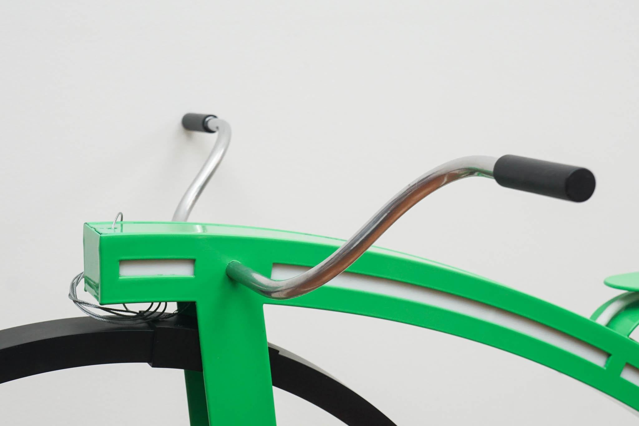 American Green LED Bicycle Ceiling Light Fixture For Sale