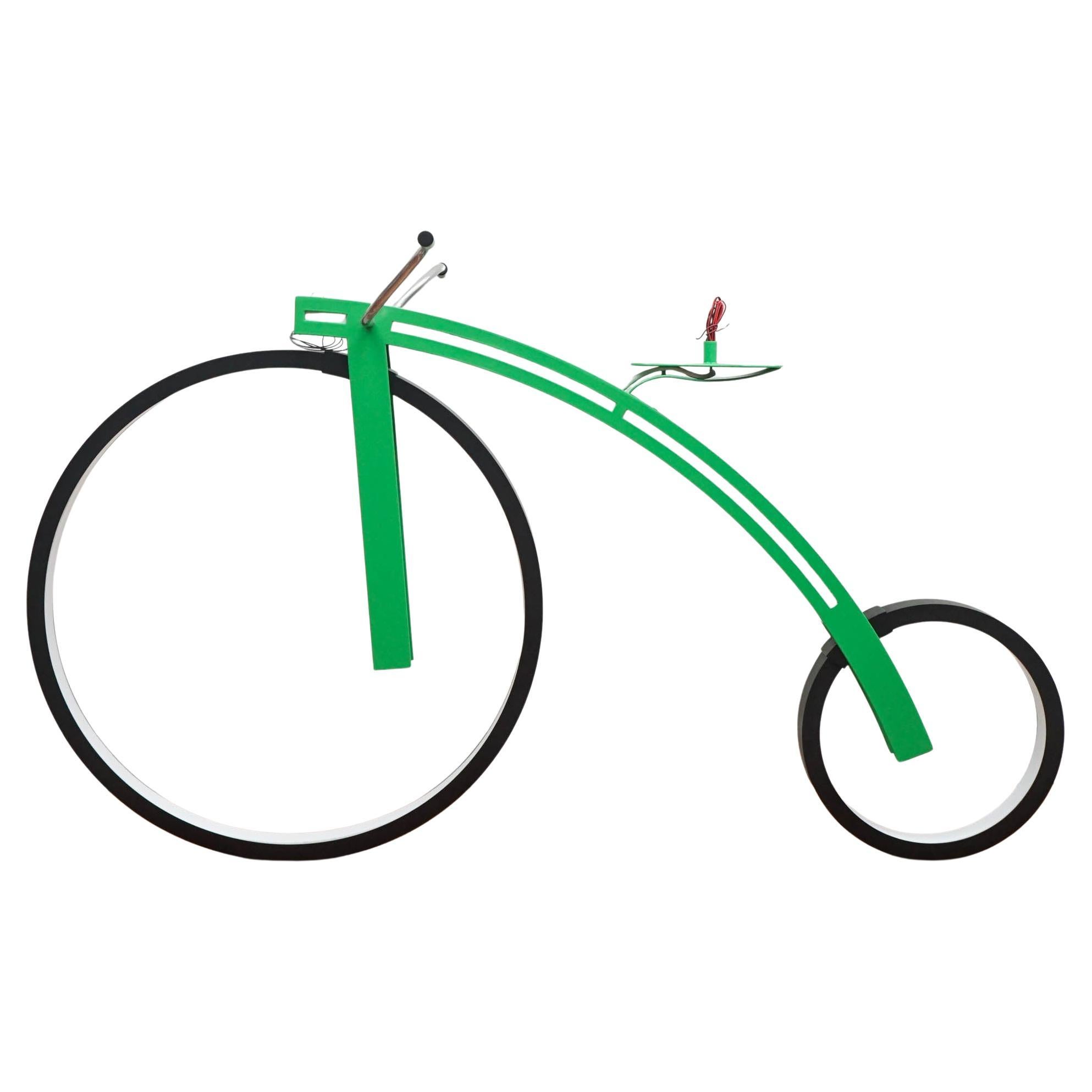 Grüne LED-Fahrrad-Deckenleuchte
