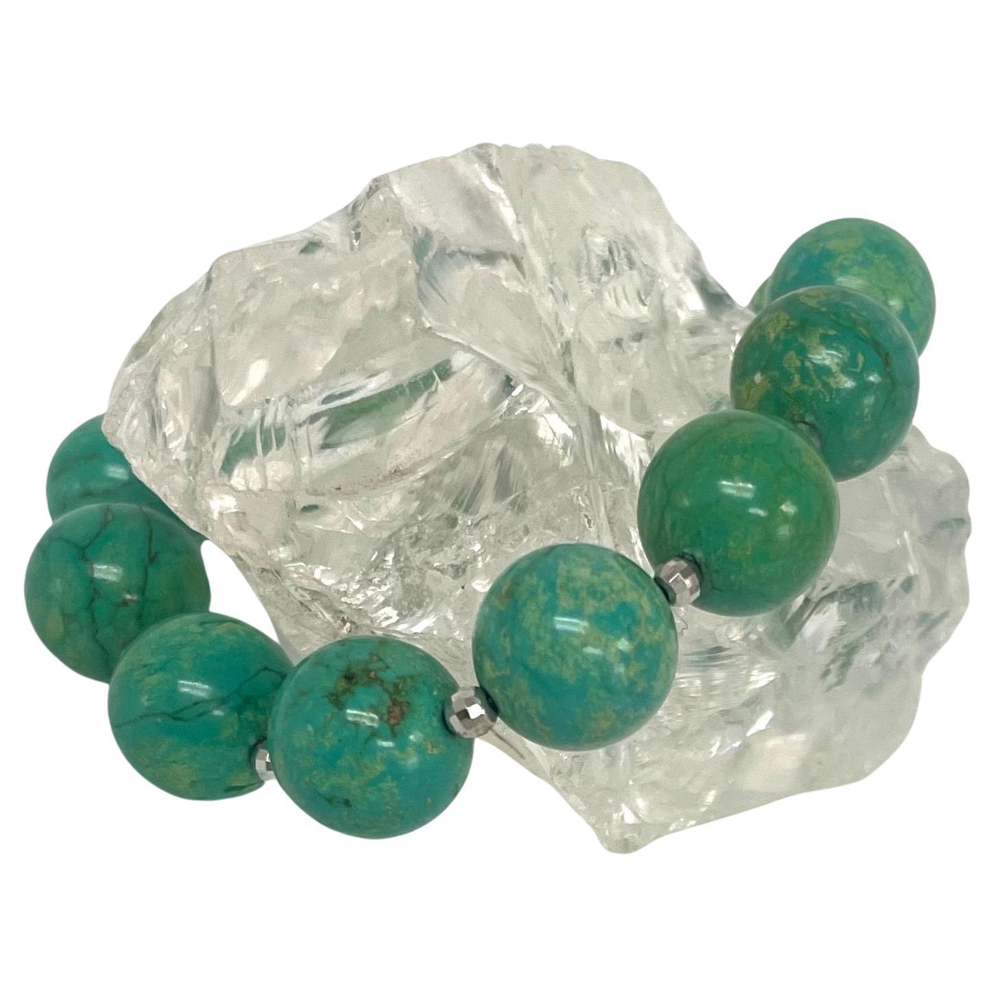 Green Magnesite Paradizia Bracelet For Sale 5