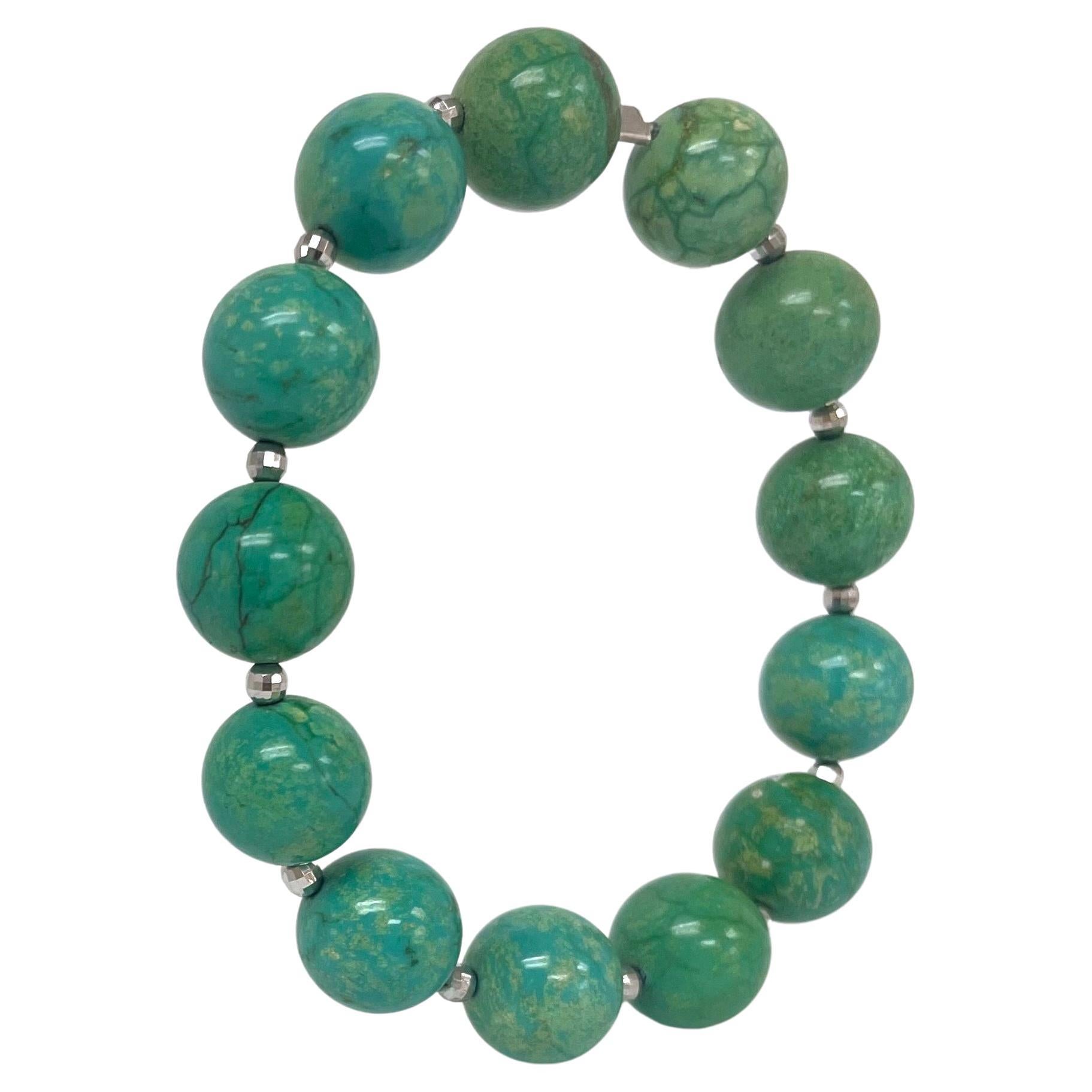 Green Magnesite Paradizia Bracelet For Sale 12