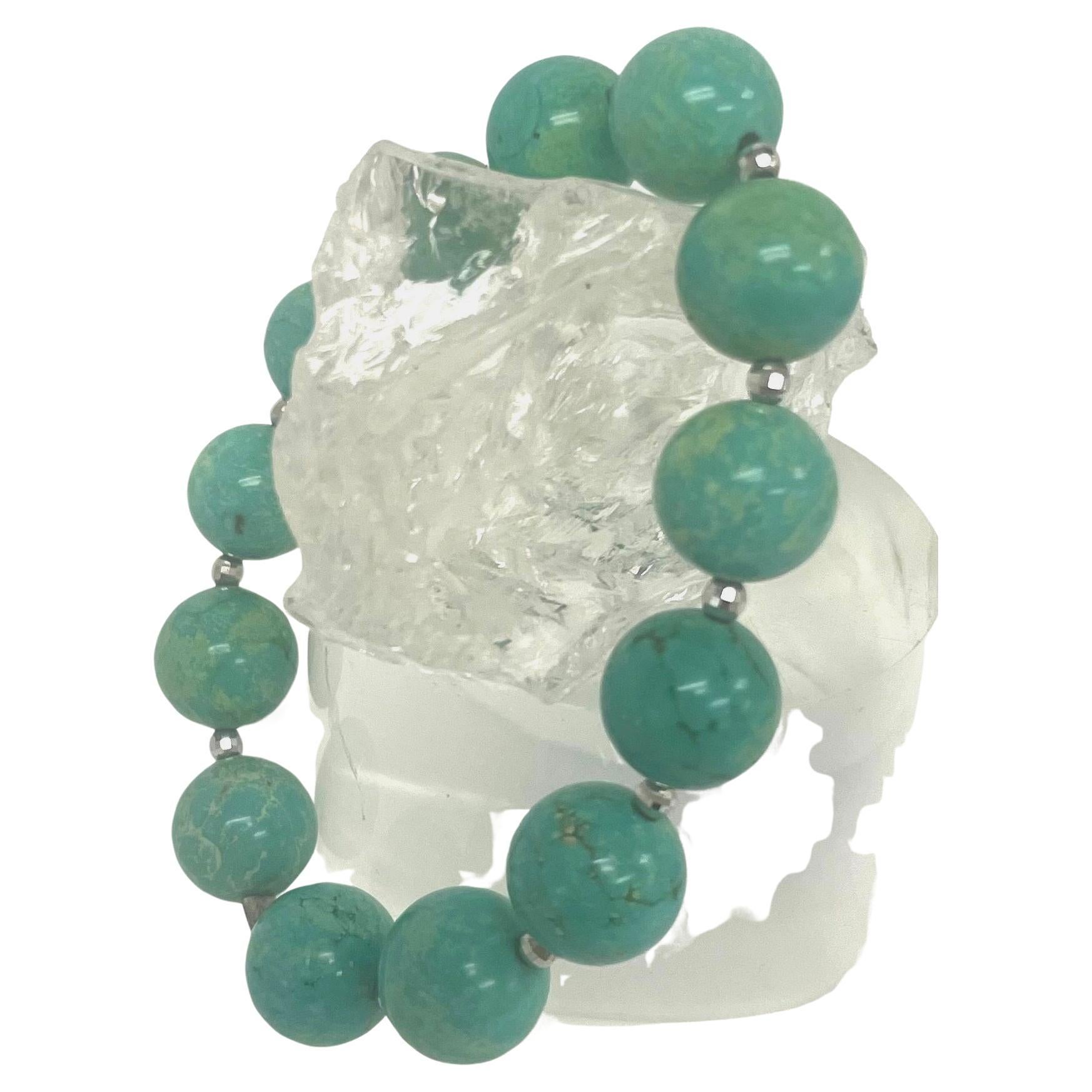 Women's Green Magnesite Paradizia Bracelet For Sale
