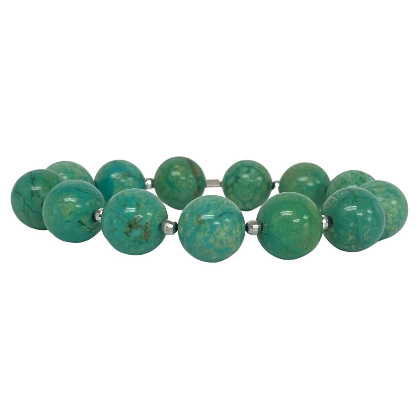 Green Magnesite Paradizia Bracelet For Sale 4