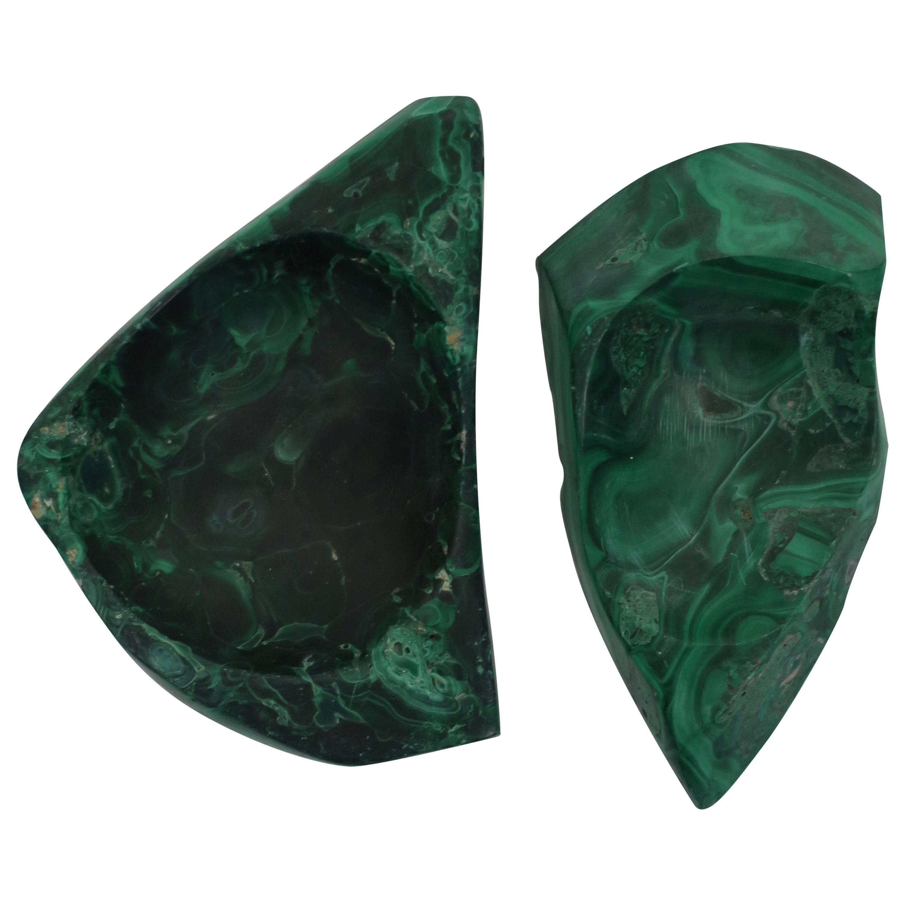 Green Malachite Desk Vessel or Jewelry Dish 8